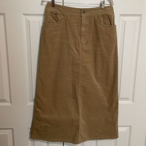 Liz Claiborne Camel A-Line Skirt